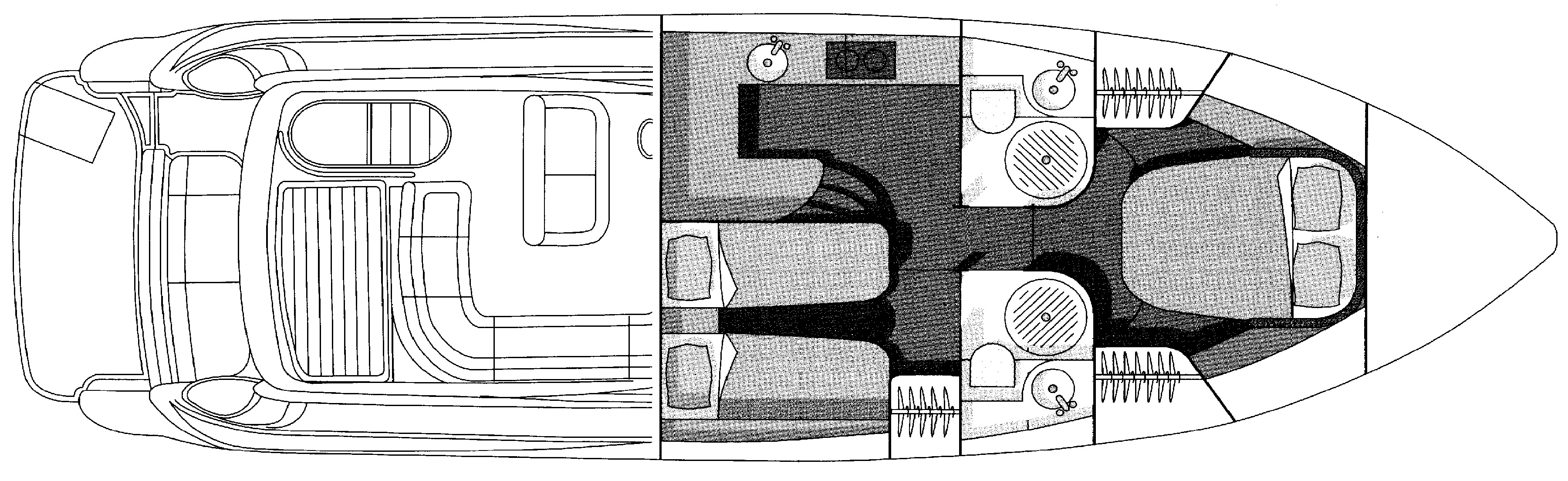 Sunseeker Yachts Manhattan 44 floor plan