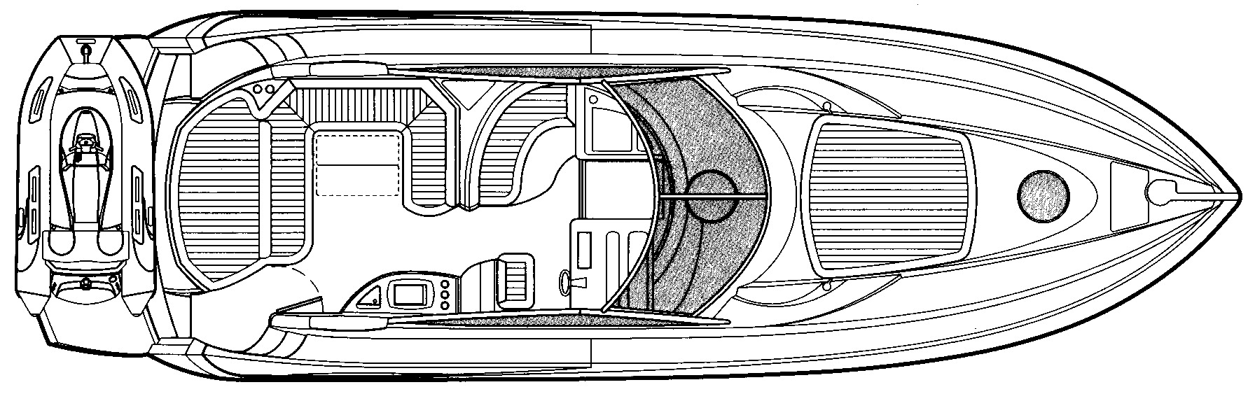 Sunseeker Yachts Portofino 46 floor plan