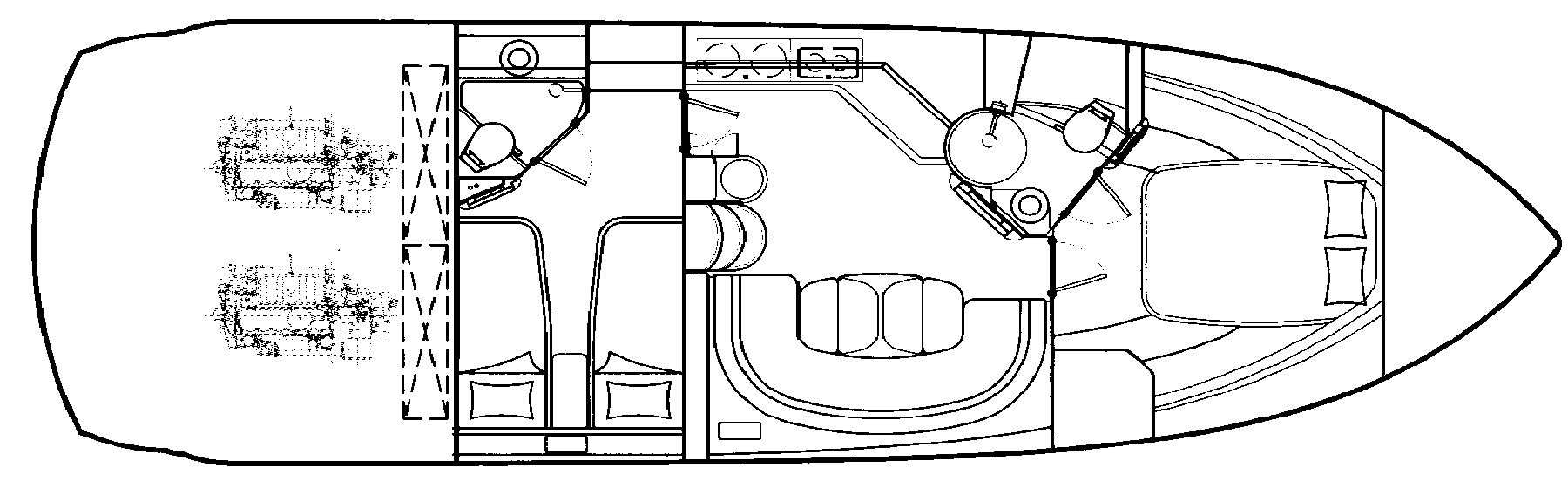 Sunseeker Yachts Portofino 46 floor plan