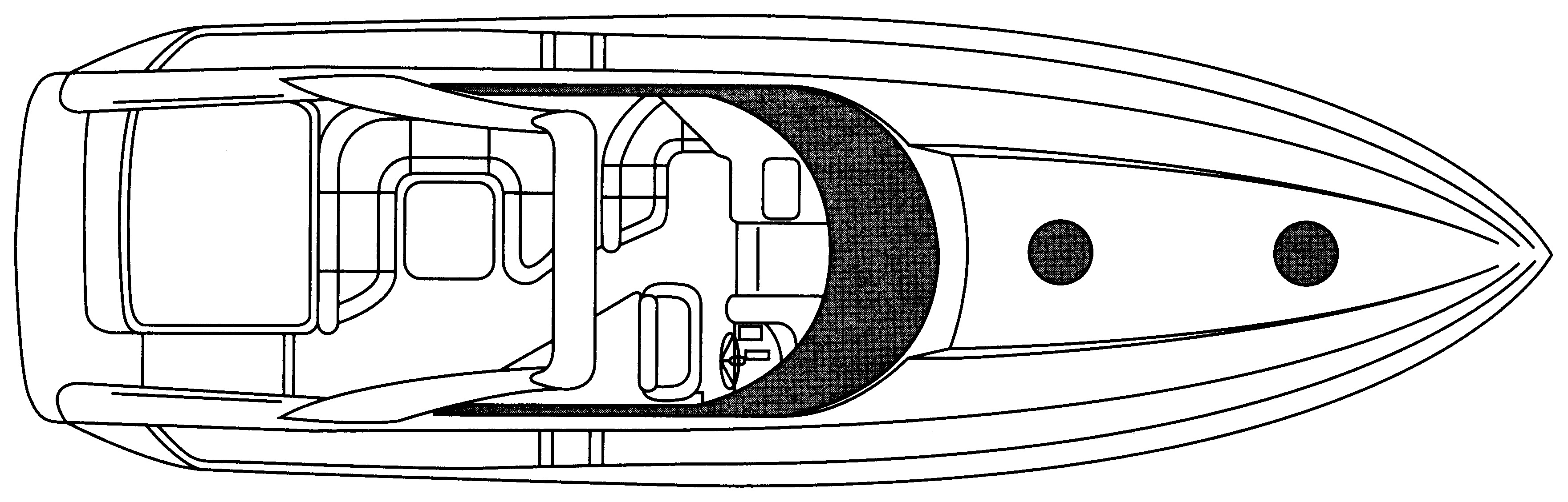 Sunseeker Yachts Camargue 47 floor plan