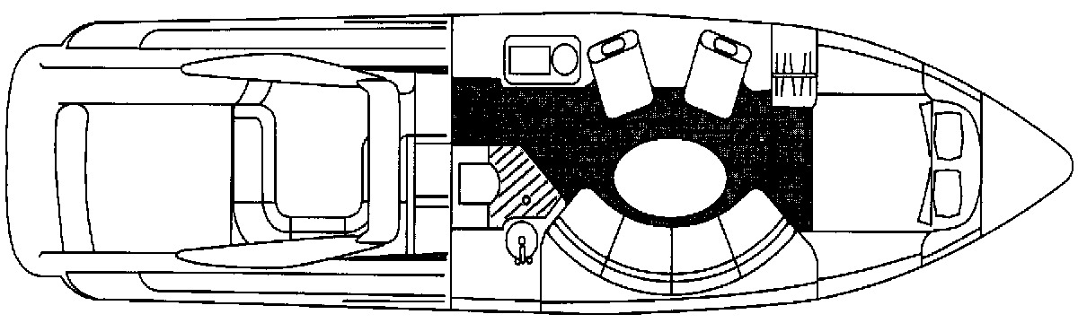 Sunseeker Yachts Superhawk 48 floor plan
