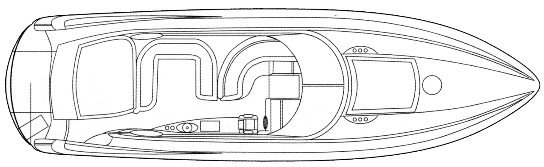 Sunseeker Yachts Camargue 50 floor plan