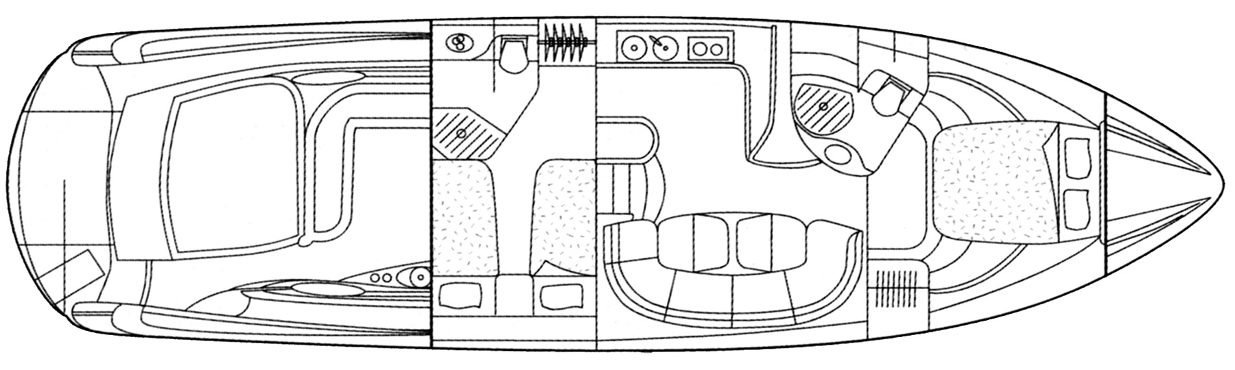 Sunseeker Yachts Camargue 50 floor plan