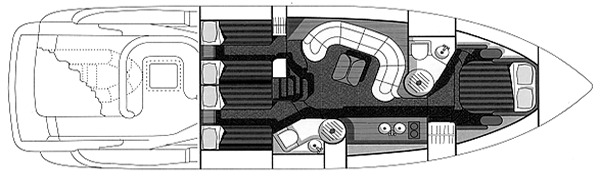 Sunseeker Yachts Camargue 51 floor plan