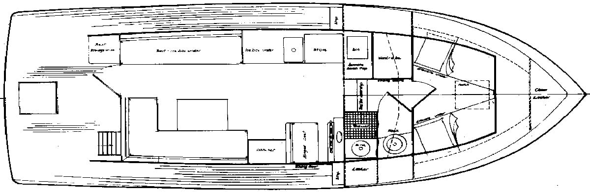 Island Gypsy 30 Sedan floor plan