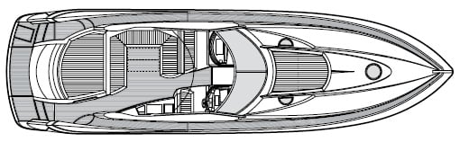 Sunseeker Yachts Portofino 53 floor plan