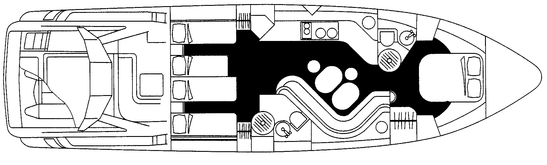 Sunseeker Yachts Camargue 55 floor plan