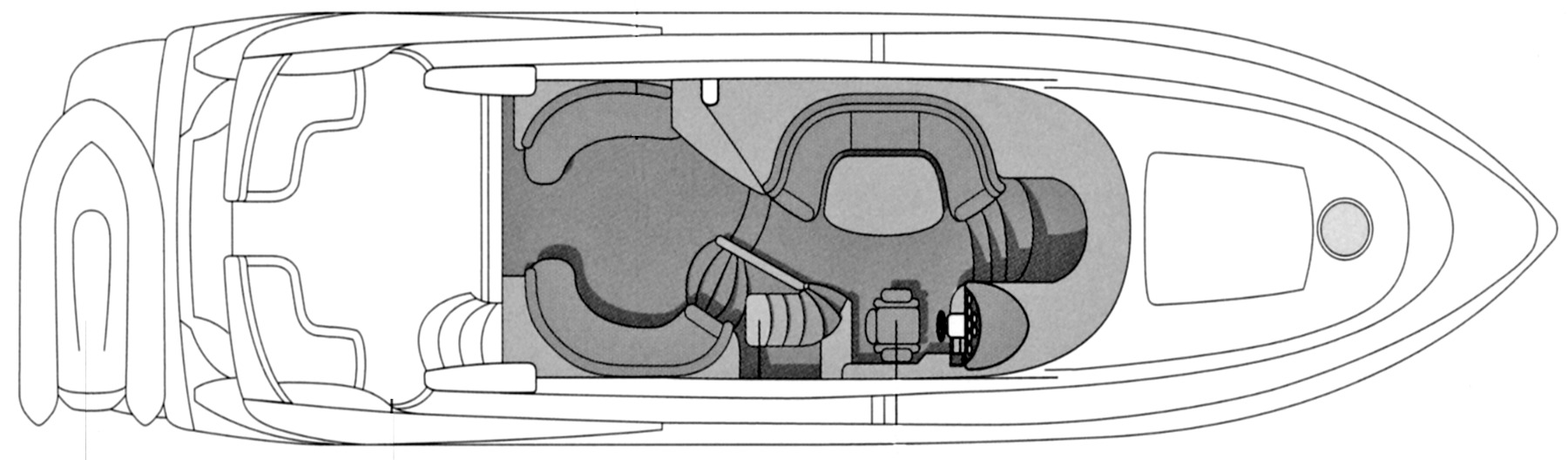 Sunseeker Yachts Manhattan 56 floor plan