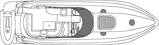 Sunseeker Yachts Predator 56 floor plan
