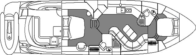 Sunseeker Yachts Predator 56 floor plan