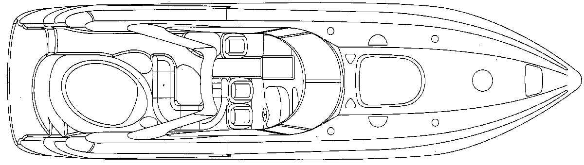 Sunseeker Yachts Predator 58-60 floor plan