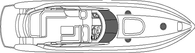 Sunseeker Yachts Predator 61 floor plan