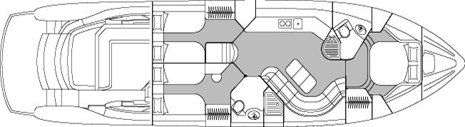 Sunseeker Yachts Predator 61 floor plan
