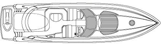 Sunseeker Yachts Predator 68 floor plan
