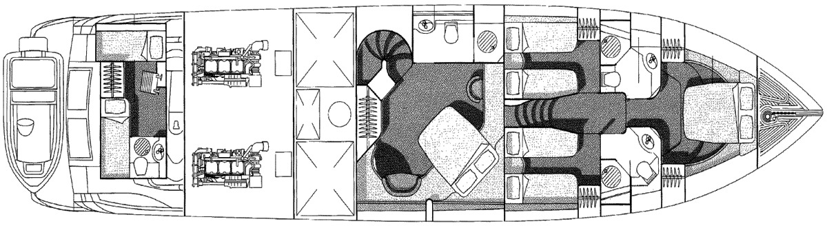 Sunseeker Yachts Manhattan 74 floor plan