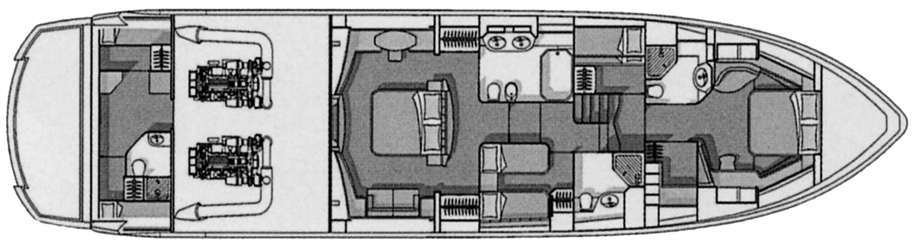 Sunseeker Yachts 82 Yacht floor plan