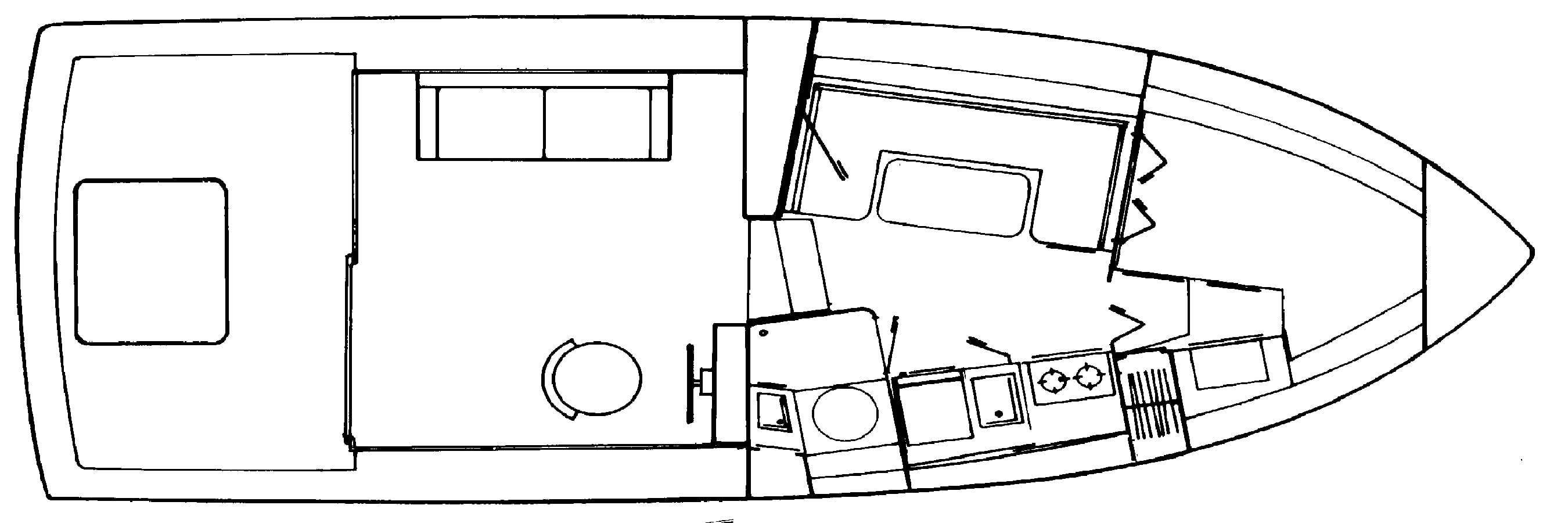 Tiara Yachts 3100 Convertible floor plan