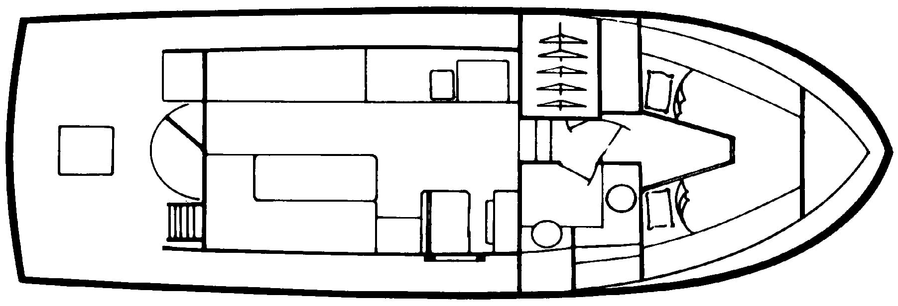 Island Gypsy 32 Sedan floor plan