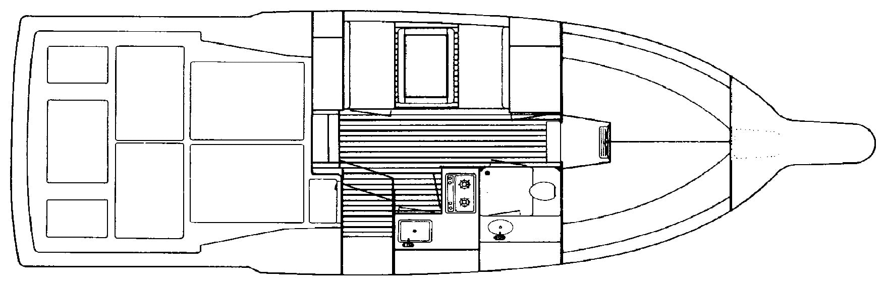 Tiara Yachts 3300 Flybridge floor plan