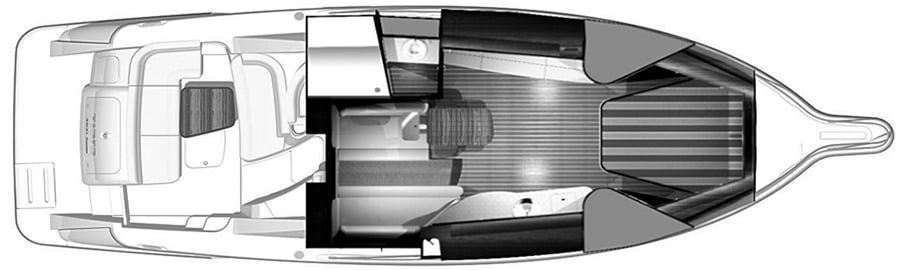 Tiara Yachts 3500 Sovran floor plan