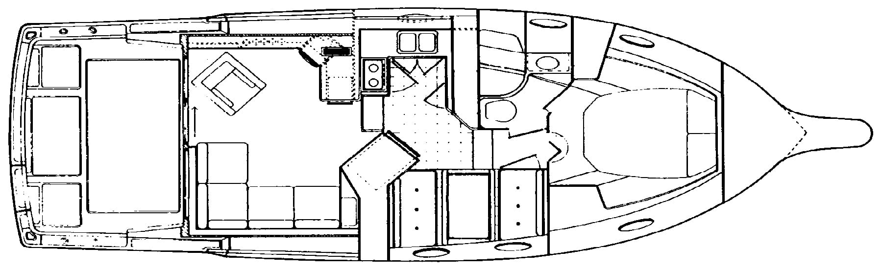 Tiara Yachts 3600 Convertible floor plan