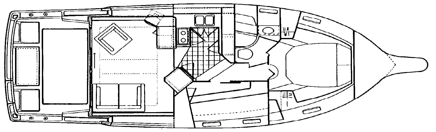 Tiara Yachts 3600 Convertible floor plan