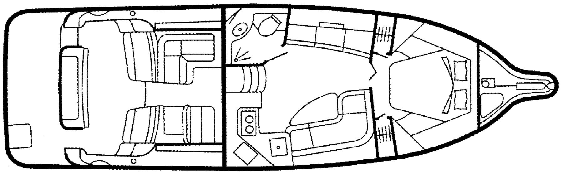 Tiara Yachts 3600 Sovran floor plan
