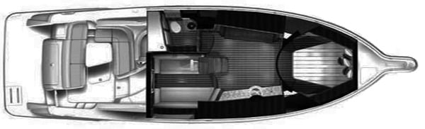 Tiara Yachts 3900 Sovran floor plan
