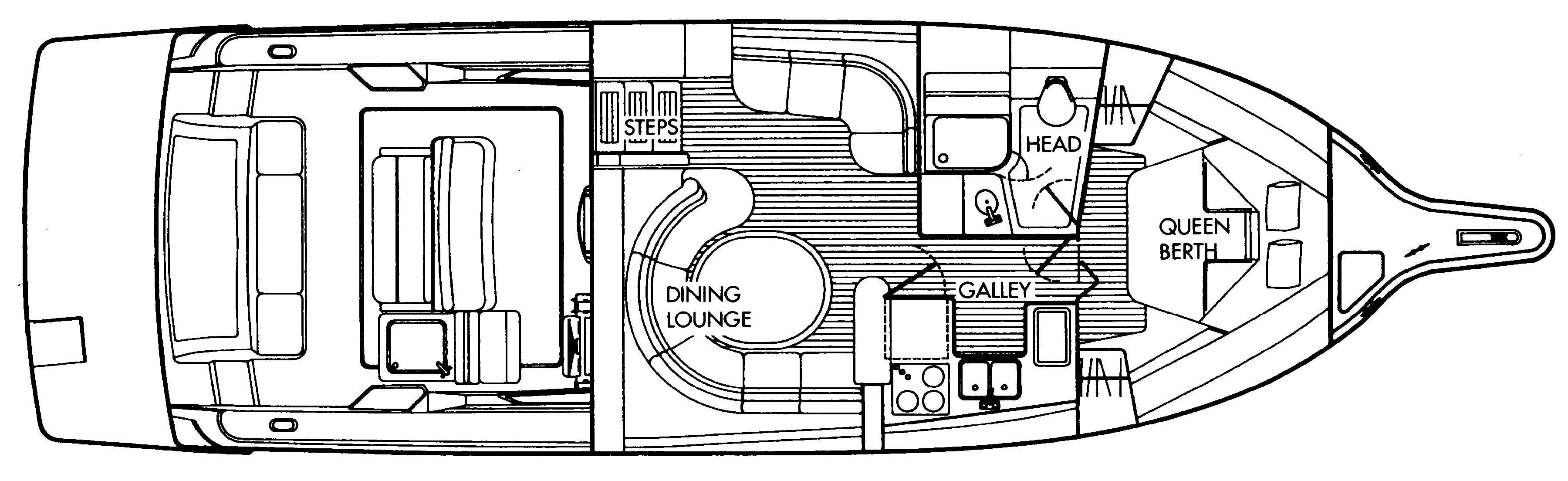 Tiara Yachts 4000 Express floor plan