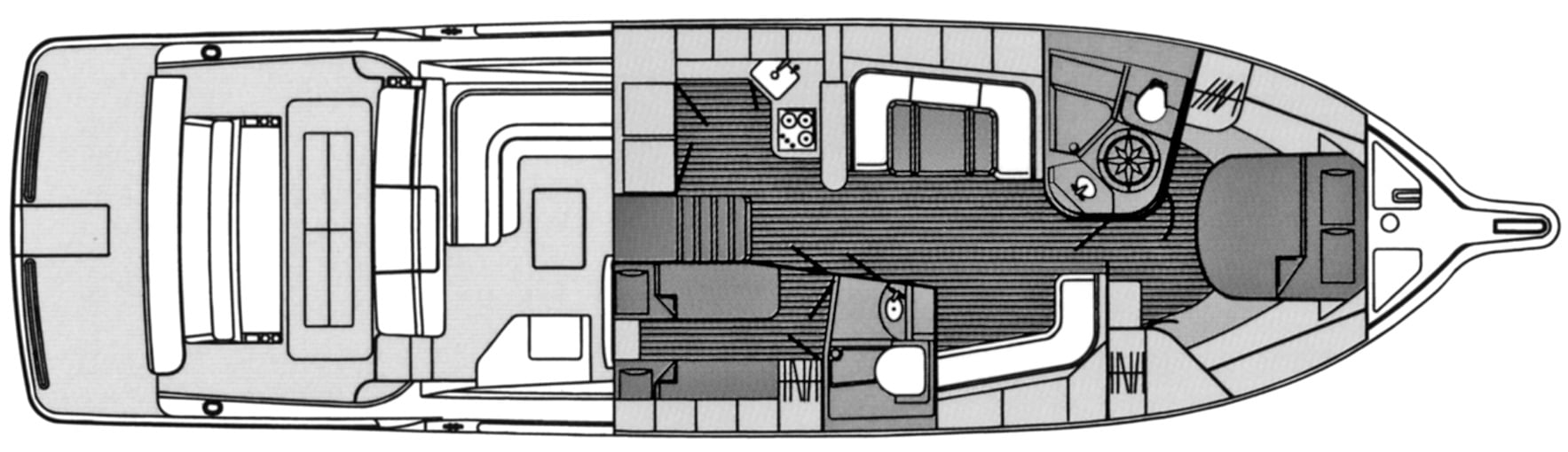 Tiara Yachts 5000 Express floor plan