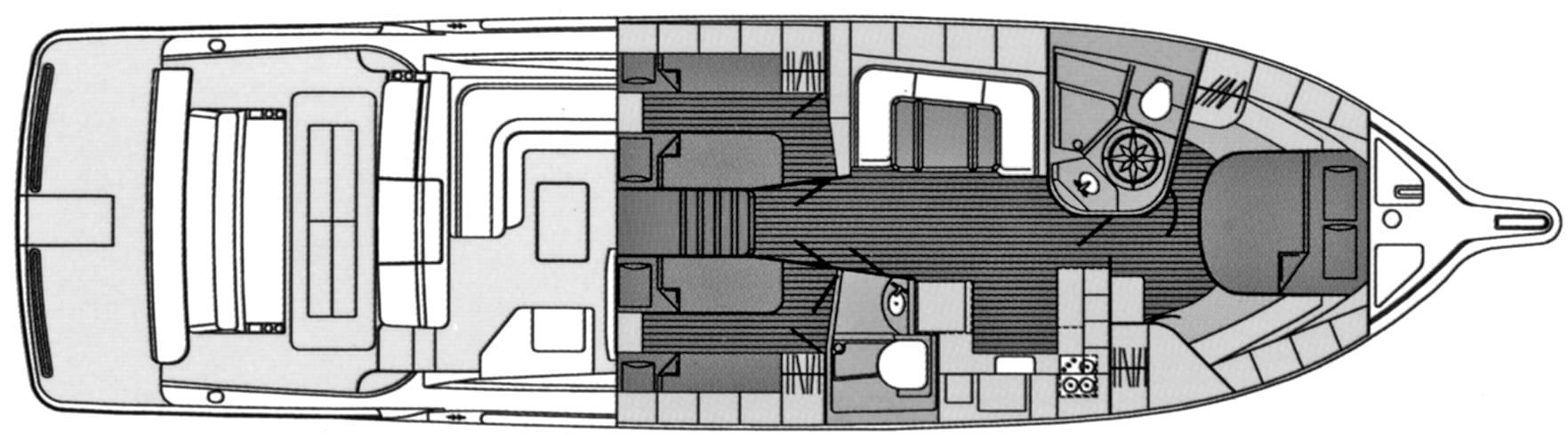 Tiara Yachts 5000 Express floor plan