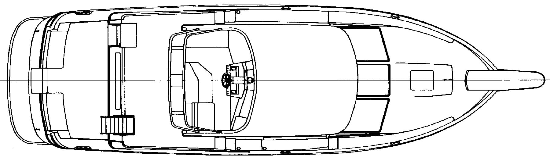 Tollycraft Yachts 39 Sport Yacht floor plan