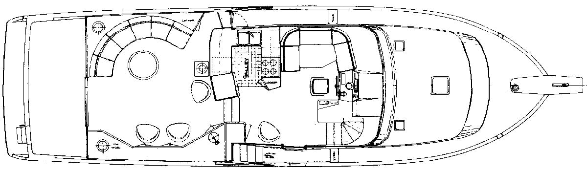Tollycraft Yachts 53 Motor Yacht floor plan