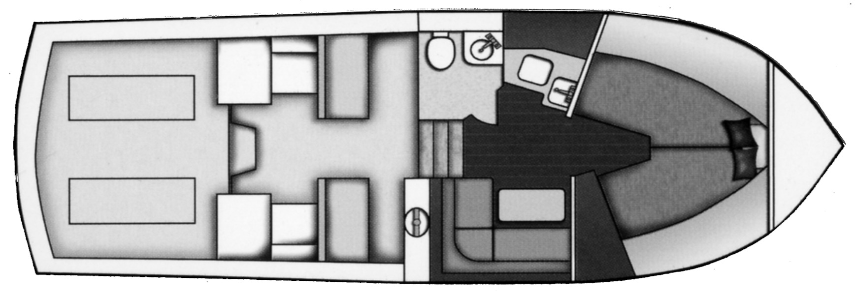 Topaz 32 Express floor plan