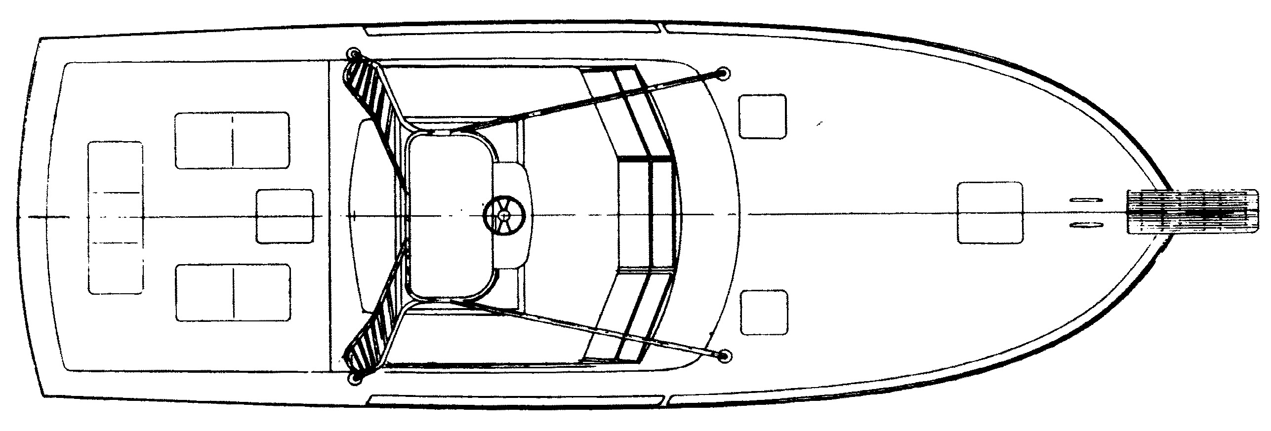 Topaz 36 Sportfisherman floor plan