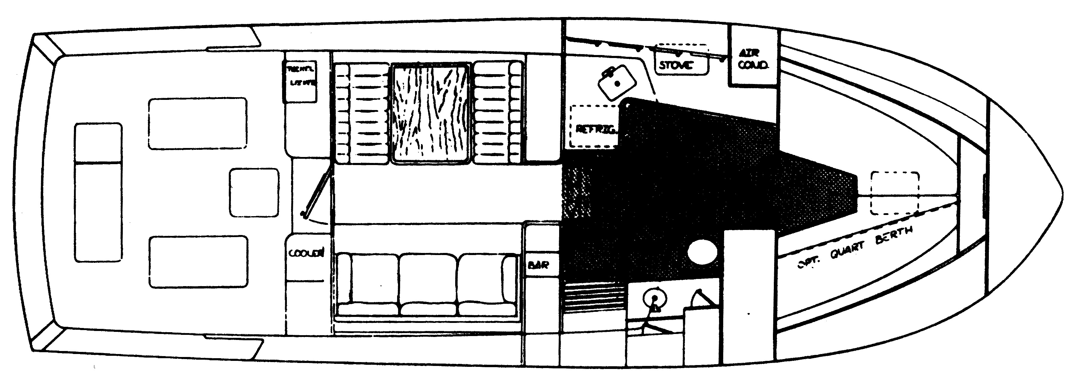 Topaz 38 Flybridge floor plan