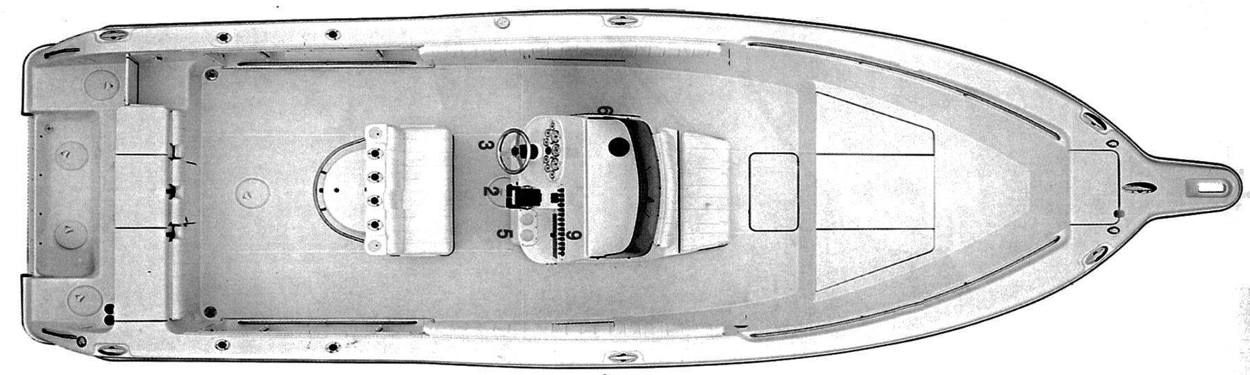 Triton 2895 Center Console floor plan