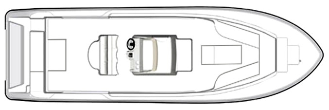 Triton 351 Center Console floor plan