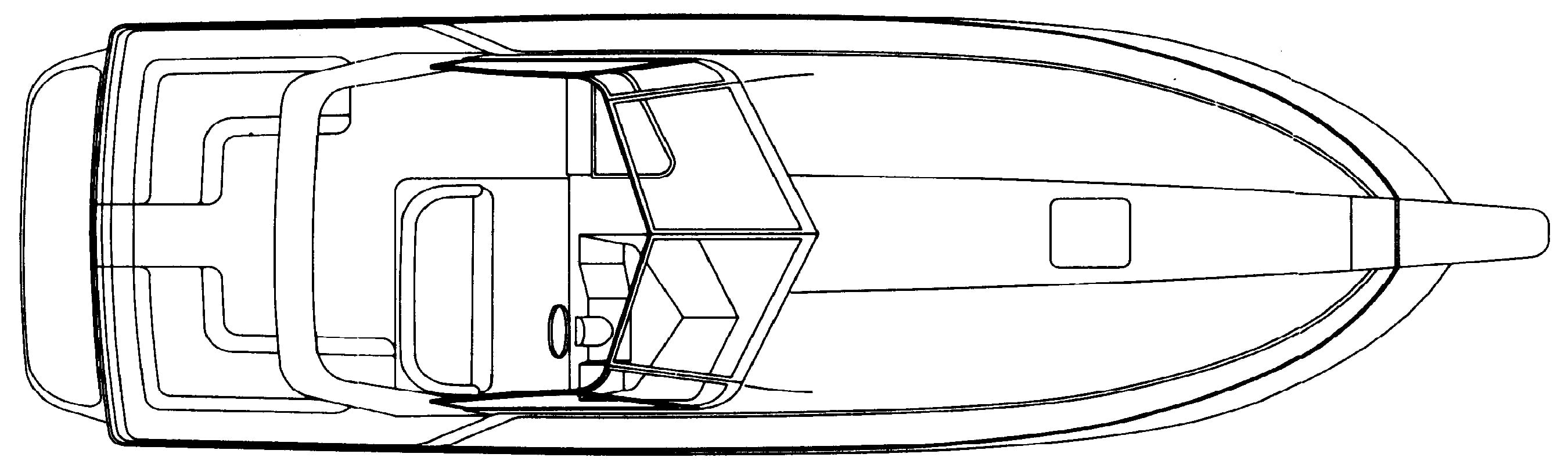 Trojan Yachts 8.6 Meter Mid-Cabin floor plan