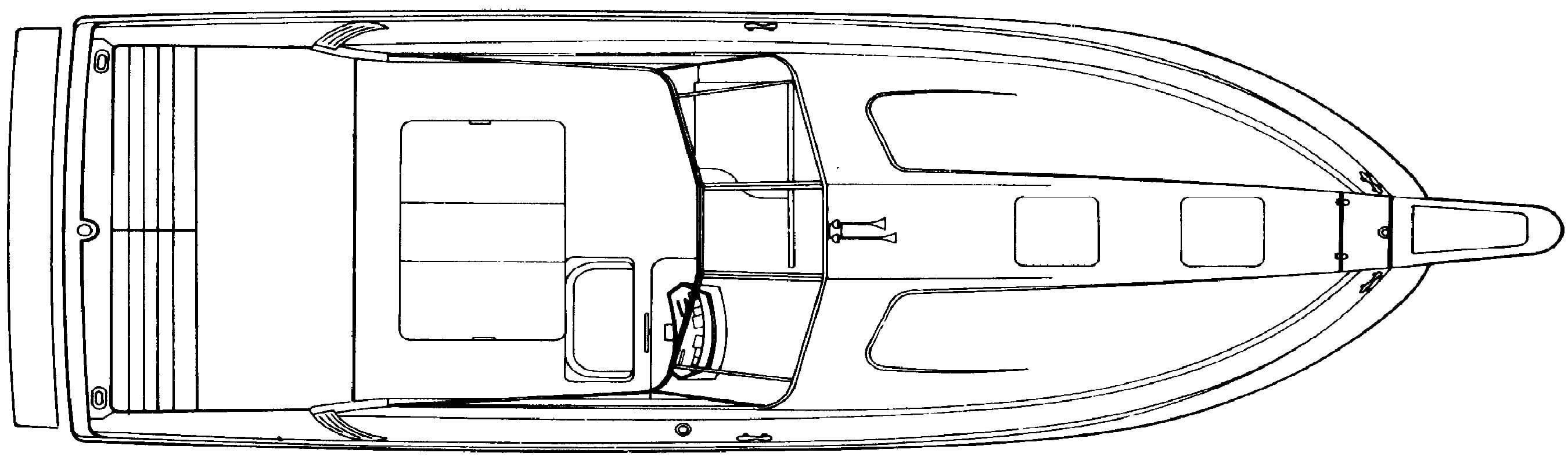 Trojan Yachts 10 Meter Express floor plan