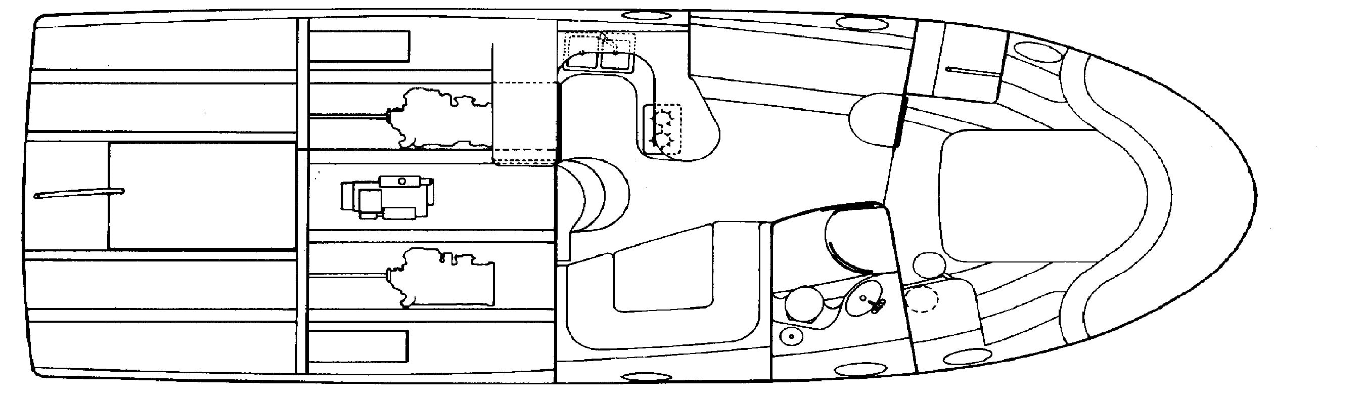 Trojan Yachts 11 Meter Express floor plan