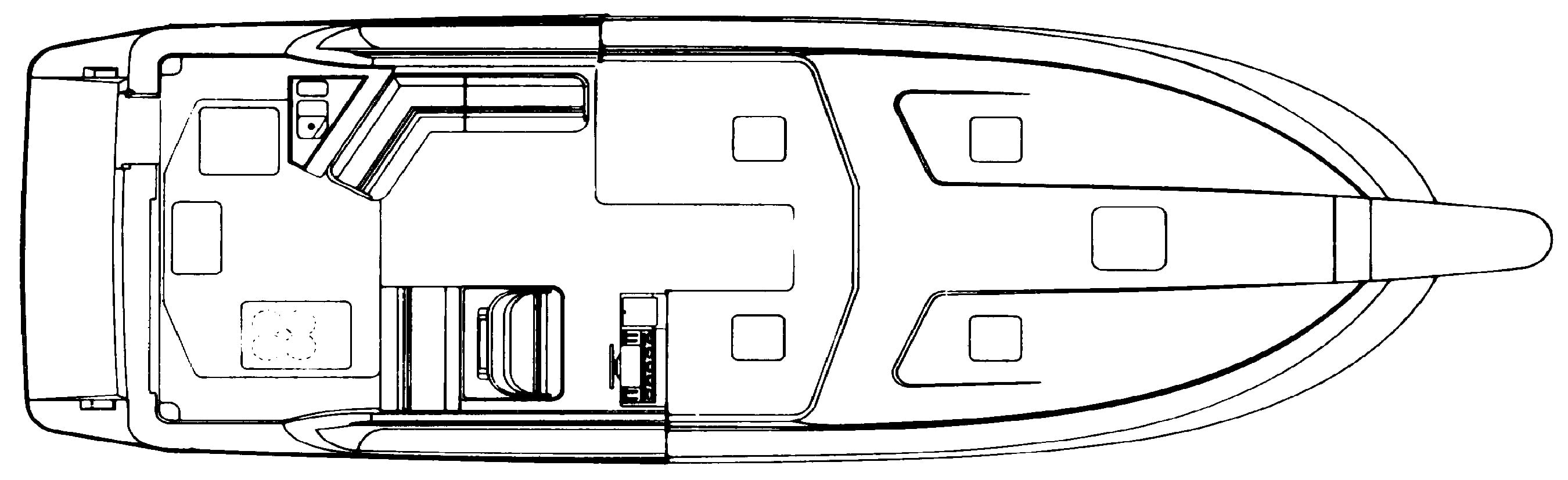 Trojan Yachts 11 Meter Express floor plan