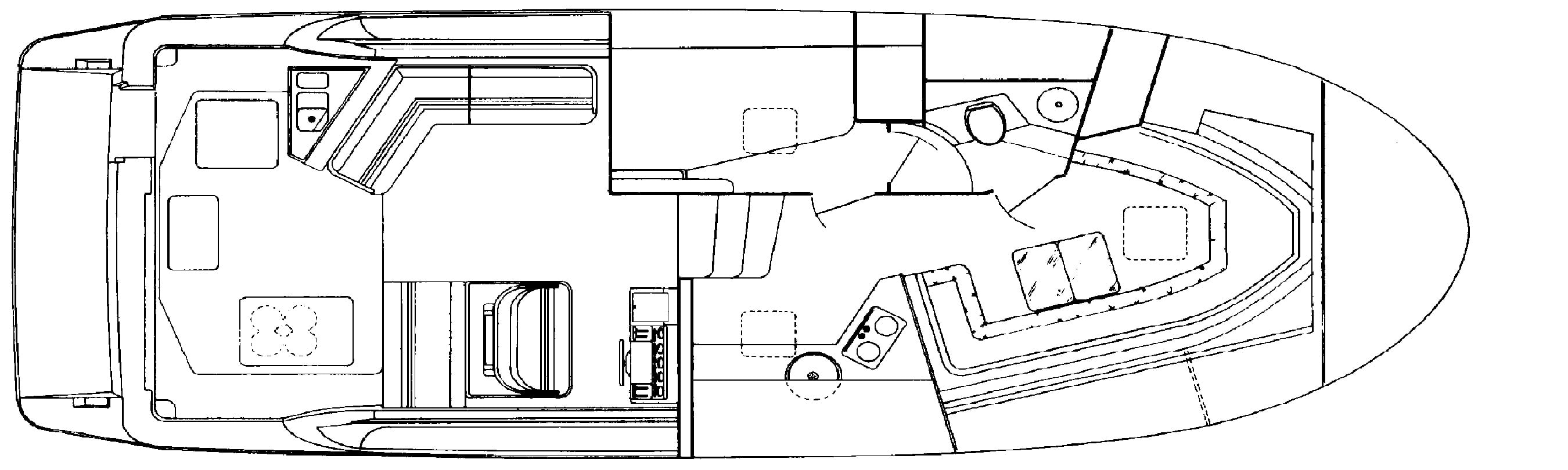 Trojan Yachts 11 Meter Express floor plan