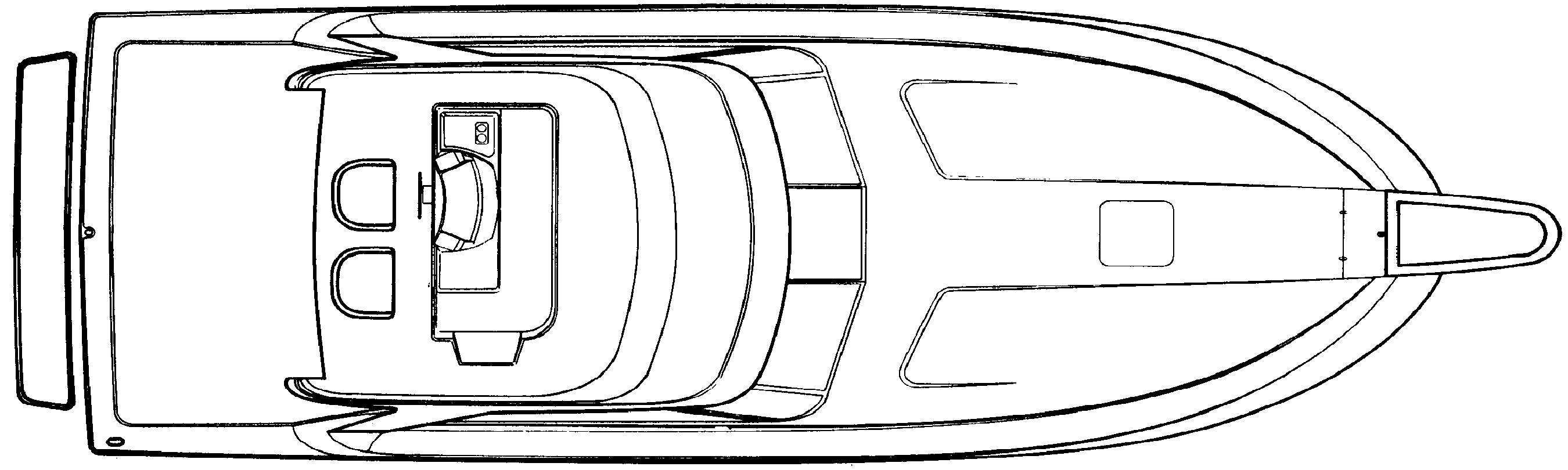 Trojan Yachts 11 Meter Sedan floor plan