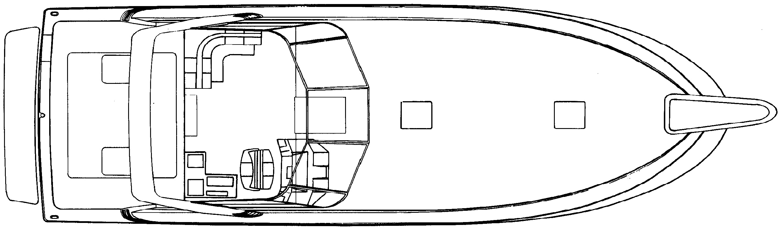 Trojan Yachts 13 Meter Express floor plan