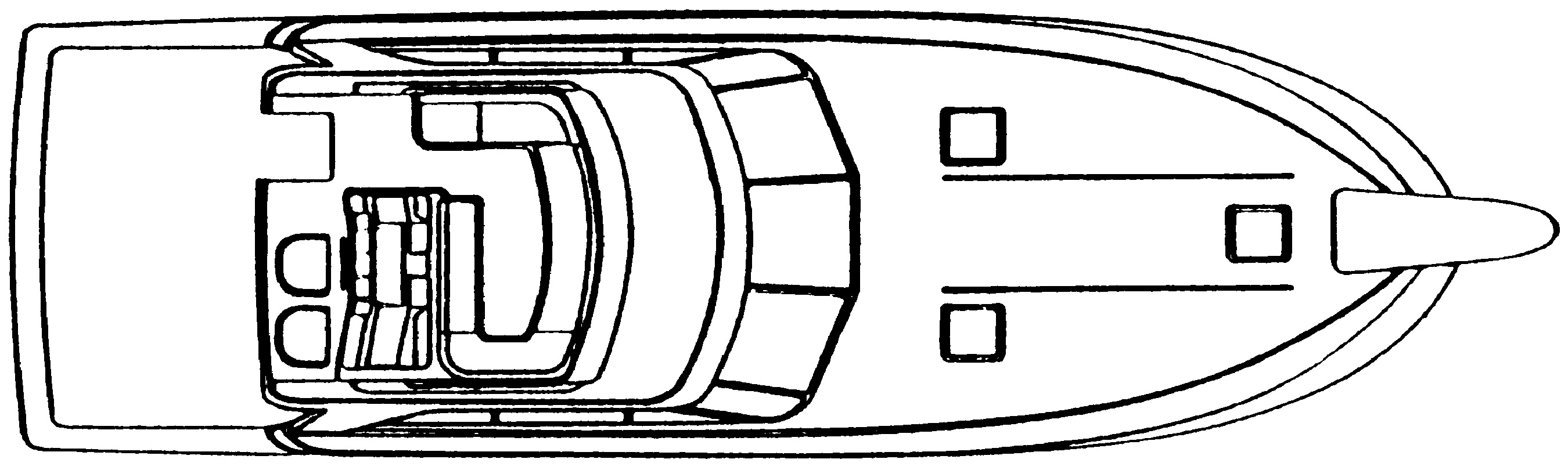 Trojan Yachts 14 Meter Convertible floor plan