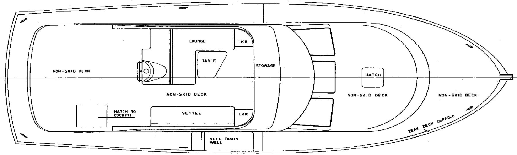 Island Gypsy 40 Sedan floor plan