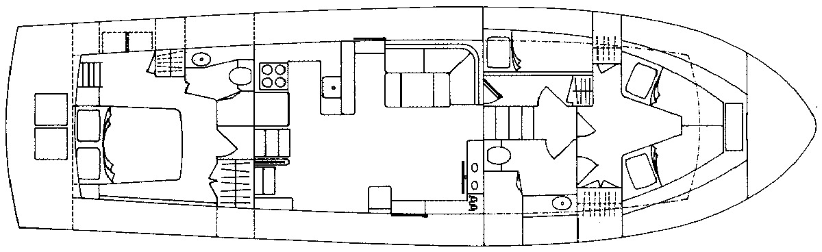 Island Gypsy 49 Classic floor plan