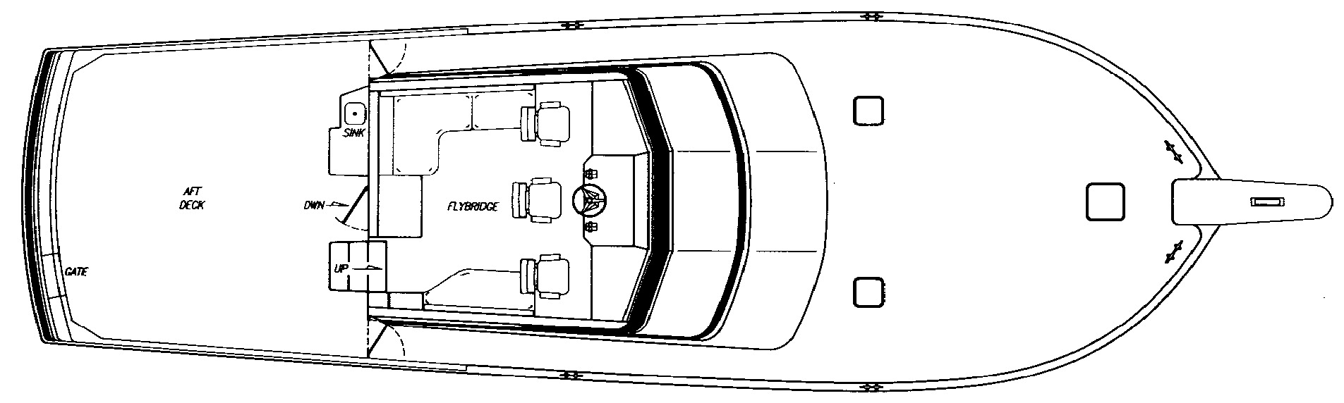 Viking Yachts 54 Sport Yacht floor plan
