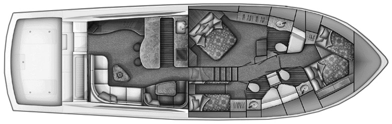 Viking Yachts 60 Convertible floor plan